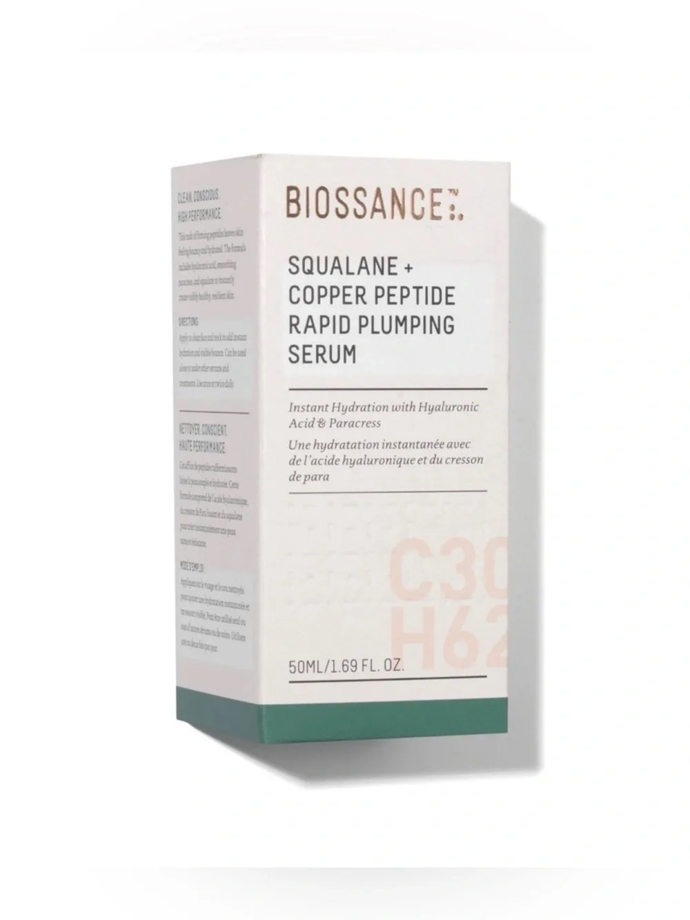 Biossance Squalane + Copper Peptide Rapid Plumping Serum 50mL Full size NIB - Picture 2 of 11